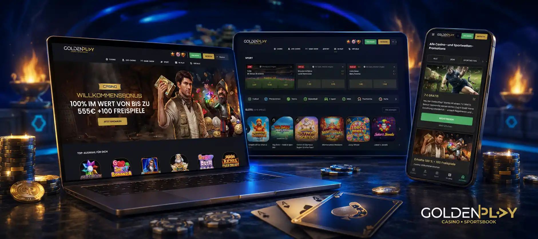 Auf dein Golden Play Konto zugreifen